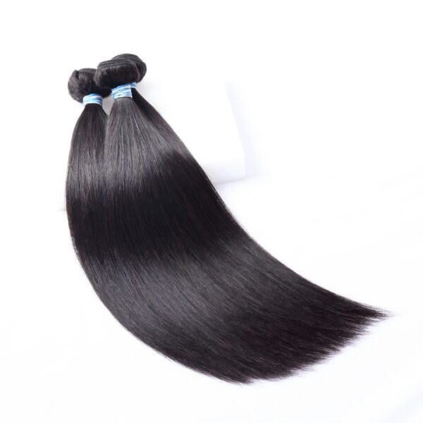 10-36 Inch Straight Virgin Hair #1B Natural Black
